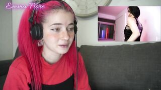 Tiktok thot reaction to amateur porn - Emma Fiore