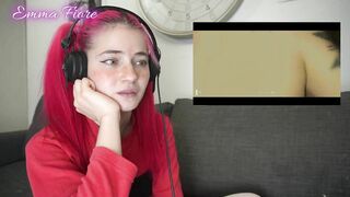 Tiktok thot reaction to amateur porn - Emma Fiore