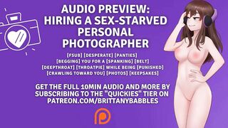 Audio Preview: Hiring A Sex-Starved Personal Photographer