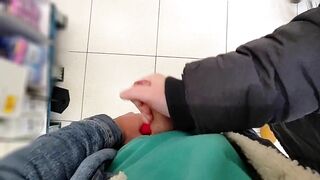Risky Public Handjob in the Supermarket :PPP Day 4 of 10 Day CumChallenge