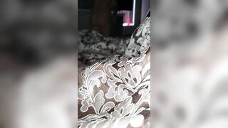 Step mom caught husband jerking off under blanket while watching porn movie