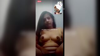 Video call with the girlfriend with perfect boobs