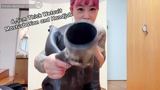 6,5cm Thick Wetsuit Masturbation and Handjob