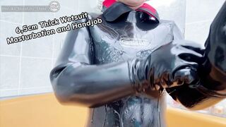 6,5cm Thick Wetsuit Masturbation and Handjob