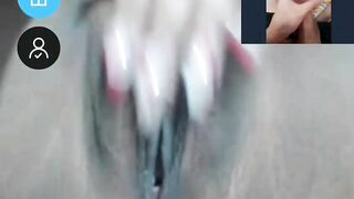 Latina in chat roulette, cumming from dick