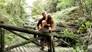 Hot couple kissing passionately while hiking in Southeast Asia! (How to kiss passionately)