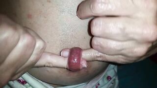 nippleringlover pierced tits nipple play stretching nipple two fingers through pierced nipple