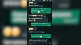Conversación de WhatsApp con la hermana virgen de mi mejor amigo termina en follada