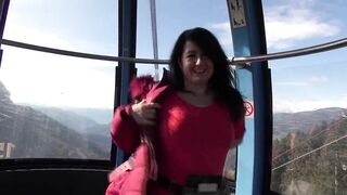 PUBLIC! HOT ASS FUCK WITH A STRANGER ON THE CABLE CAR!