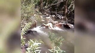 Enjoying the river