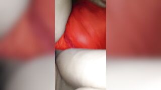 Slow sensual romantic impregnation creampie sex indian wife pussy close up