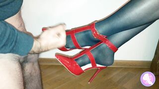 He loves my red high heels