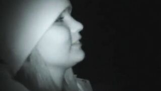 Petite teen licked out in night vision