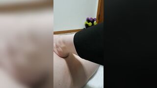 Playful feet teasing