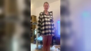 Mom strips in front of step son shows him what he can’t have