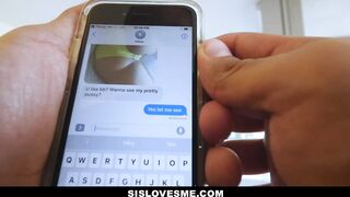 Step Sister Sends Nudes To Her Step brother By Mistake - SisLovesMe