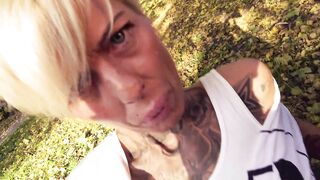 Hot skinny MILF Vicky Hundt FUCKED OUTDOORS! Berlin Banger