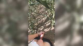 19 yr old cums in public corn field