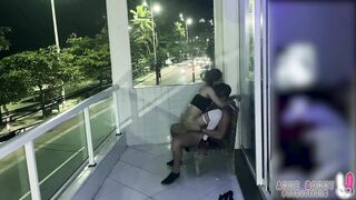 BUSTED! Anne Bonny Balcony Fuck Caught by Police ????