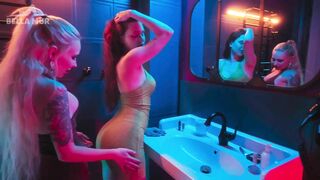 Picked up a girl in the night club toilet and tasted her pussy - Bella Mur&Sofia Simens