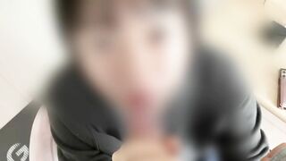 【個人撮影】朝彼氏が仕事行く前にフェラしました I gave my boyfriend a blowjob in the morning before he left for work.