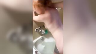 Redhead teen fucking in the bath part 4