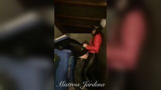 Grabbed and used stranger in shitty public garbage- full clip on my Onlyfans (link in bio)
