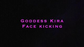 Goddess Kira ❤️ Japanese Goddess Face kicking heaven❤️ Foot Slave head and face are kicked ❤️❤️❤️