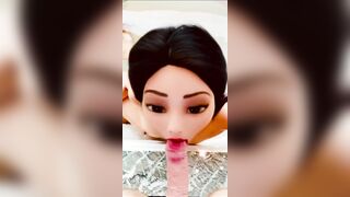 POV Disney Blowjob Queen Sucks White Dick - Chinese Mulan Princess Naked in Bathtub