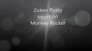 Zicken Pussymany loud Orgasmus on Monkey Rocker