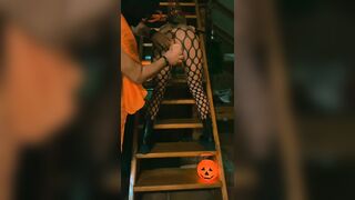 Halloween Blowjob and Dildo Ride - Real Verified Couple Homemade - Ivy Verde