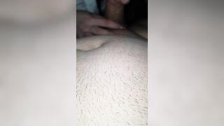 Step mom wants a FACE FULL OF CUM! intense DEEP blowjob while step son playing