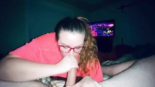 POV StepDad tries Not to Cum. Stepdaughter sneaks into his bedroom.