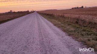 Side Road Desperation Piss - Caught by a Perv Farmer and moved!