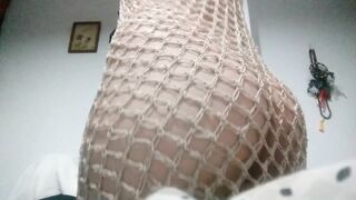 Big butt amateur pregnant wife - natural redhead ginger housewife milf pregnancy - fishnets dress