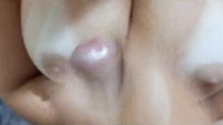 Cumming on cousin's chest