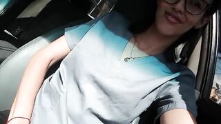 Rubbing my pussy through my clothes outside of work.