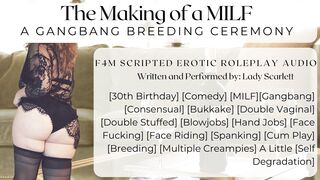 F4M Audio Roleplay - A Gangbang Breeding Ceremony for Future MILFs - Scripted Gangbang Audio