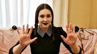 "Wednesday" from "The Addams" Shows you how to Jerk Off and Pleasure yourself [JOI]