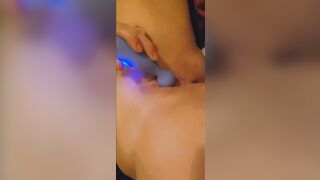 Squirting MILF Loves Her New Toy - Horny MILF Orgasms while playing with Wet Pussy