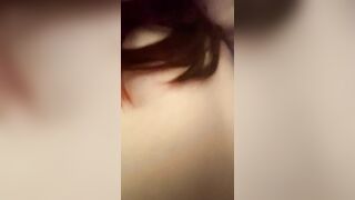 Rough doggy style sex with hair pulling