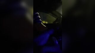 Riding His Cock Both Ways in Front Seat of Car