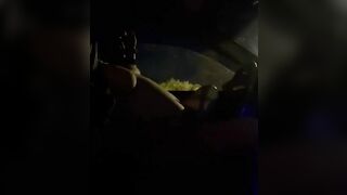 Riding His Cock Both Ways in Front Seat of Car