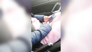 Fucking Wet Step Mom Pussy In Car without condom