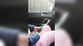 Fucking Wet Step Mom Pussy In Car without condom