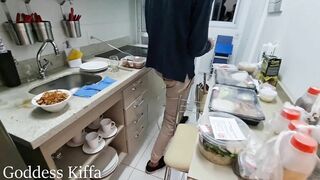 Mistress Kiffa - Cuckold REAL life EP 6 - Cuck serves dinner to alpha couple and Vitoria and serves