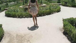 getting nude in a public park of spain- holidays