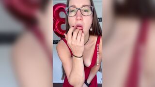 A quick orgasm release to celebrate myself in my long red dress