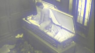 Twisted coffin fetish couple fuck