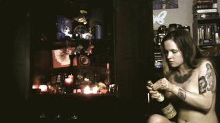 Nude Ritualistic Satan Worship with Beth by Candle-light (Invoking)